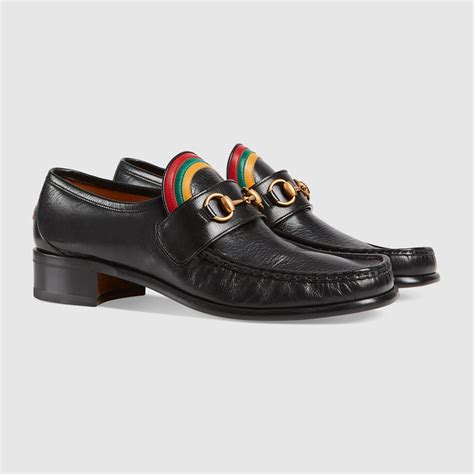 gucci rainbow horsebit leather loafer|Gucci Horsebit detailed leather loafers.